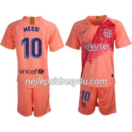 Fotbalový Dres FC Barcelona Messi 10 Dětské Alternativní 2018/19